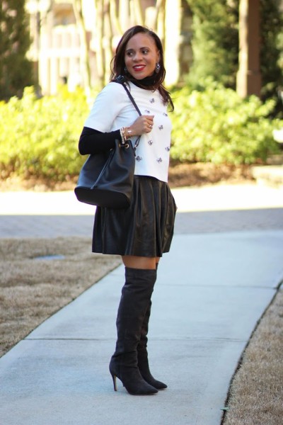 Grey Over the Knee Boots