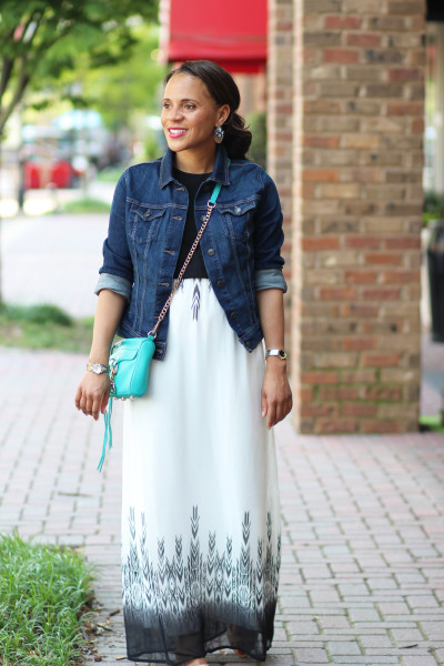 Black and White Maxi Dress