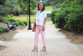 One Last Blush Pink Pants Outfit