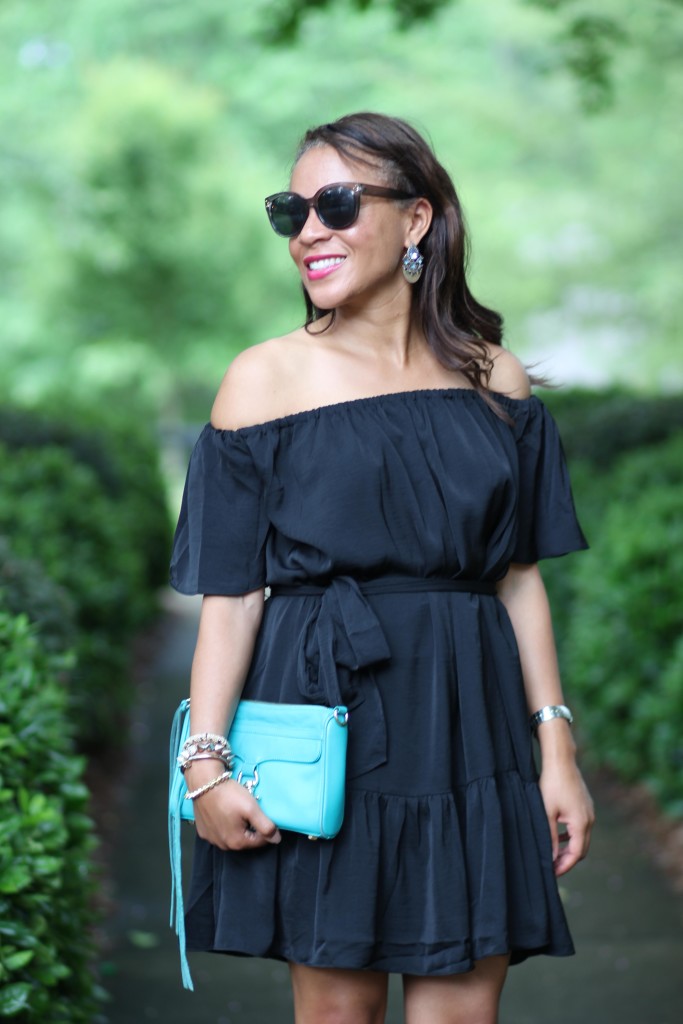 Black Off The Shoulder Dress - Nicole to the Nines