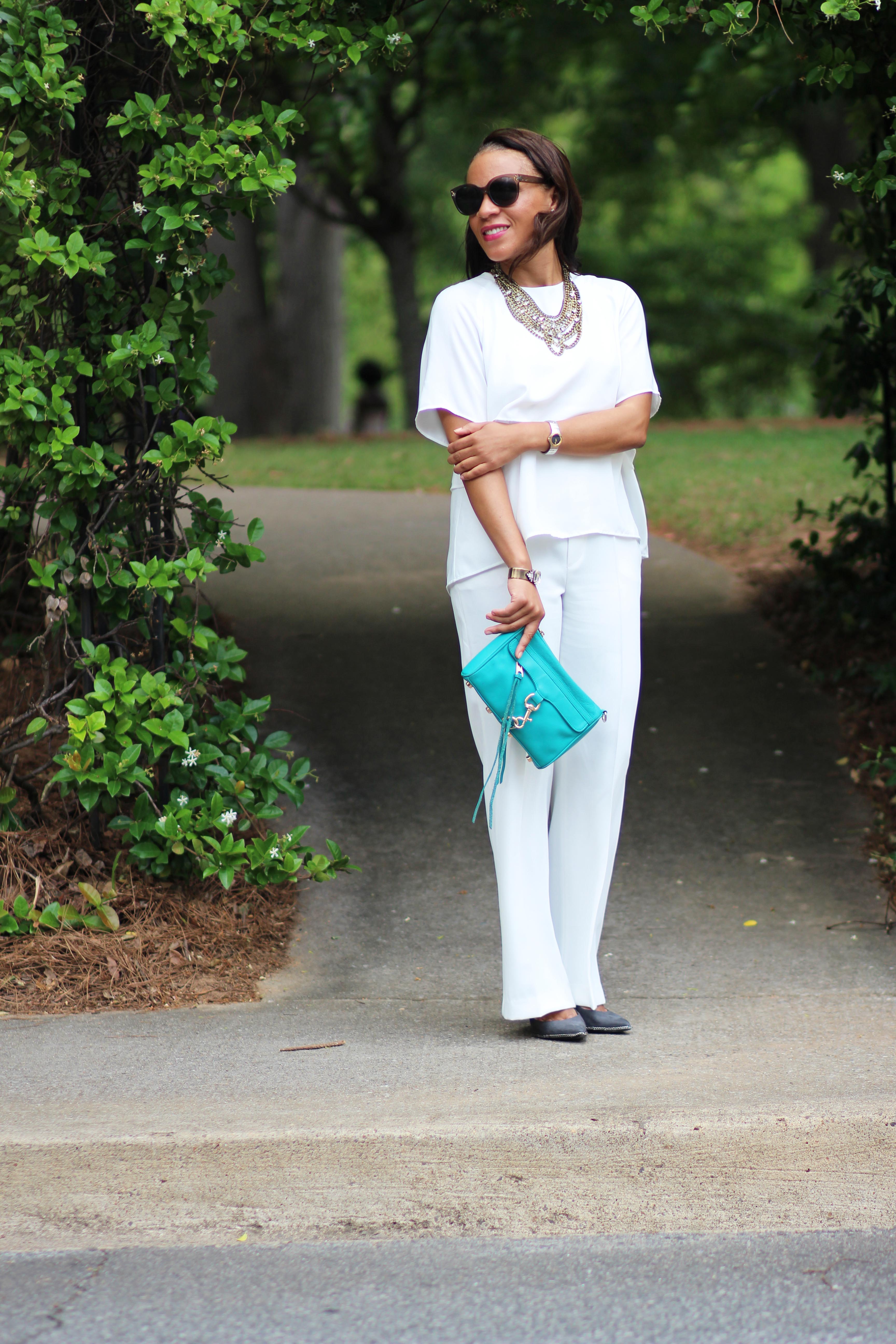 White Wide Leg Pants - Nicole to the Nines